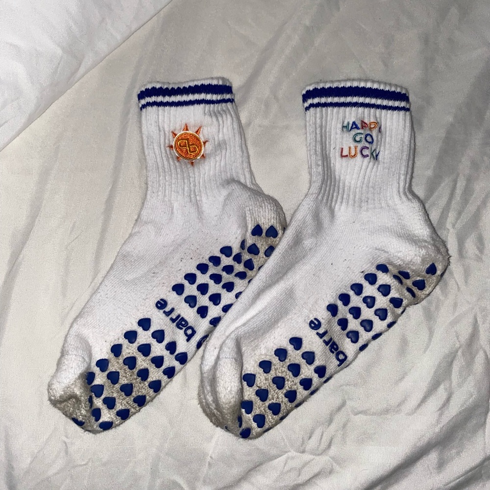 White Grip Socks